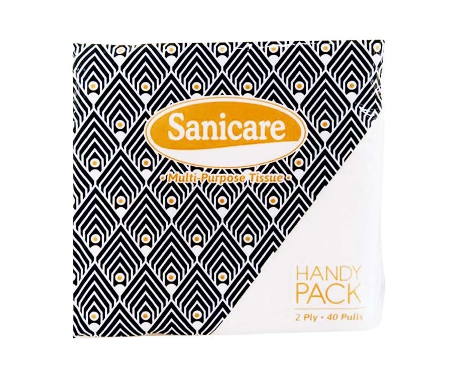 Sanicare Multi-Purpose Tissue Handy Pack 2-Ply 40 Pulls