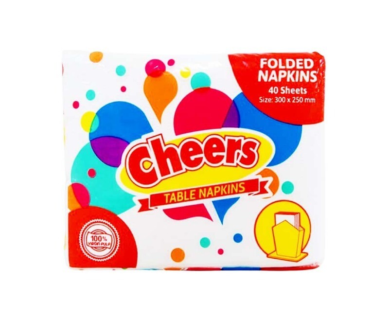 Cheers Table Napkins Folded 40 Sheets