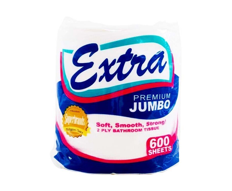 Extra Premium Jumbo Bathroom Tissue Solo 2-Ply 600 Sheets