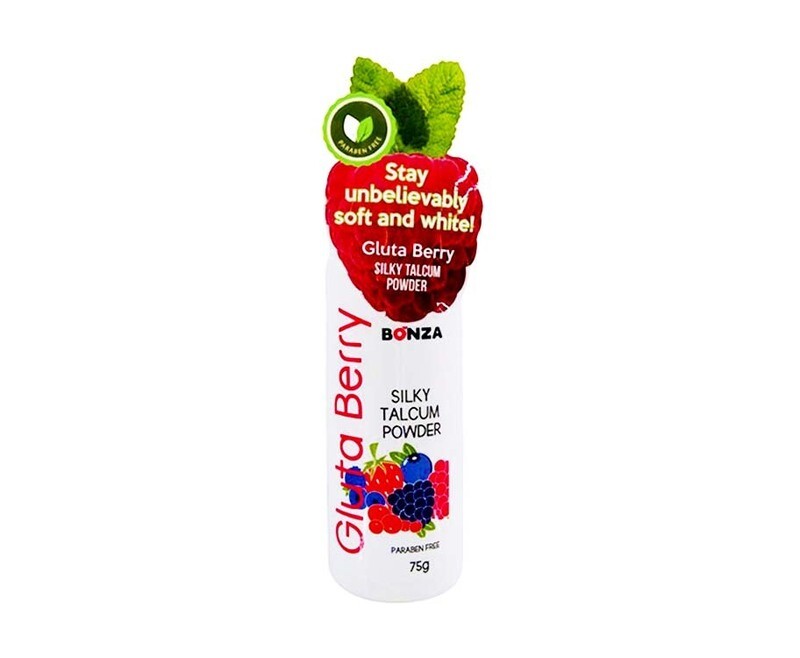 Bonza Gluta Berry Silky Talcum Powder 75g