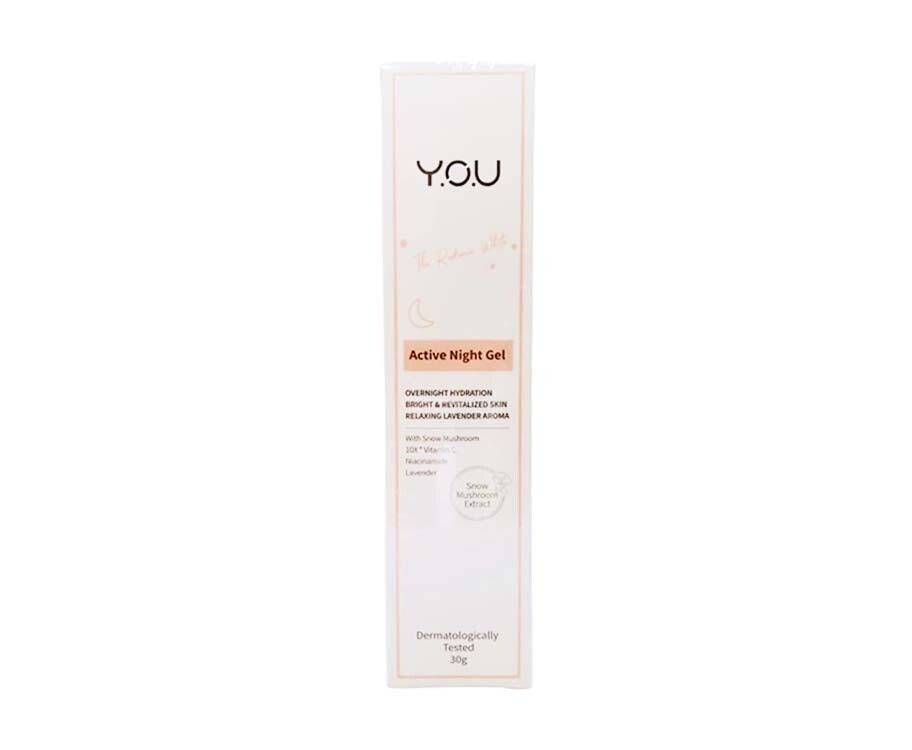 Y.O.U Active Night Gel Snow Mushroom Extract 30g