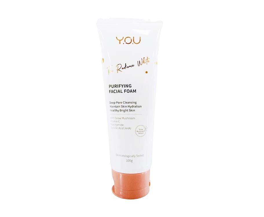 Y.O.U The Radiance White Purifying Facial Foam Snow Mushroom Extract 100g