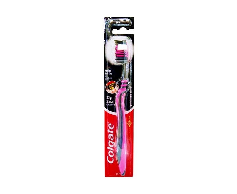 Colgate ZigZag Charcoal Soft Toothbrush Pink 1 Piece