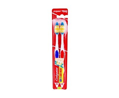 Colgate Classic Deep Clean Toothbrush 2 Pieces
