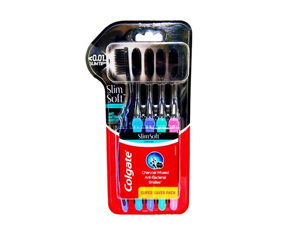 Colgate Slim Soft Charcoal Super Saver Pack 5 Pieces