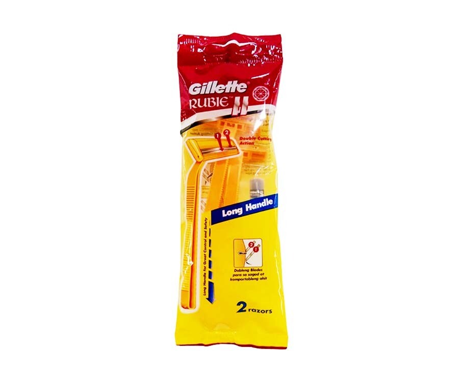 Gillette Rubie II Long Handle 2 Razors