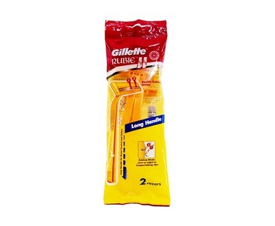 Gillette Rubie II Long Handle 2 Razors
