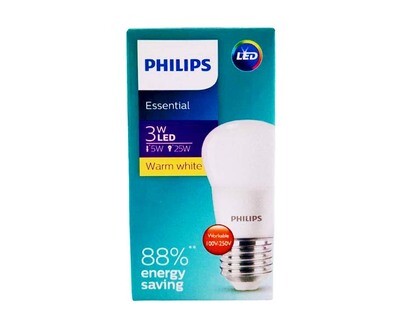 Philips Essential 3W 5W 25W LED Warm White