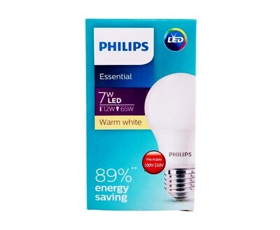 Philips Essential 7W 12W 65W LED Warm White