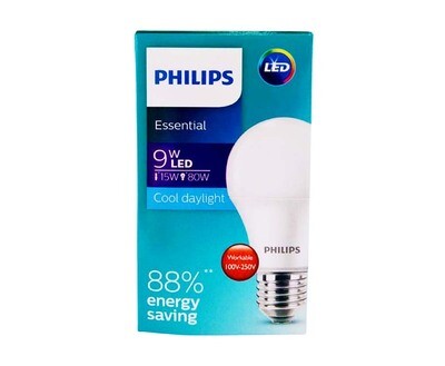 Philips Essential 9W LED 15W 80W Cool Daylight