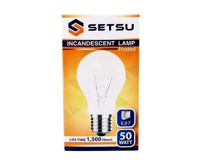 Setsu Incandescent Lamp Frosted E27 50 Watt