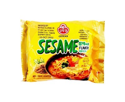 Ottogi Sesame Flavor Ramen Korean Style Instant Noodles 115g