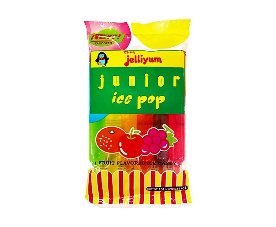 Jelliyum Junior Ice Pop Fruit Flavored Ice Candy 6 Pieces 270g