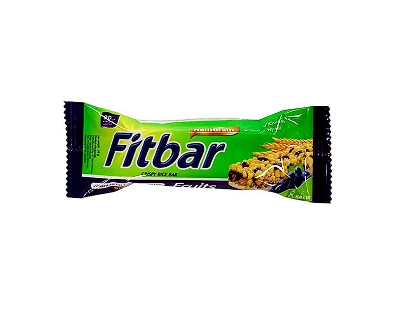 MultiGrain Fitbar Crispy Rice Bar Fruits 24g