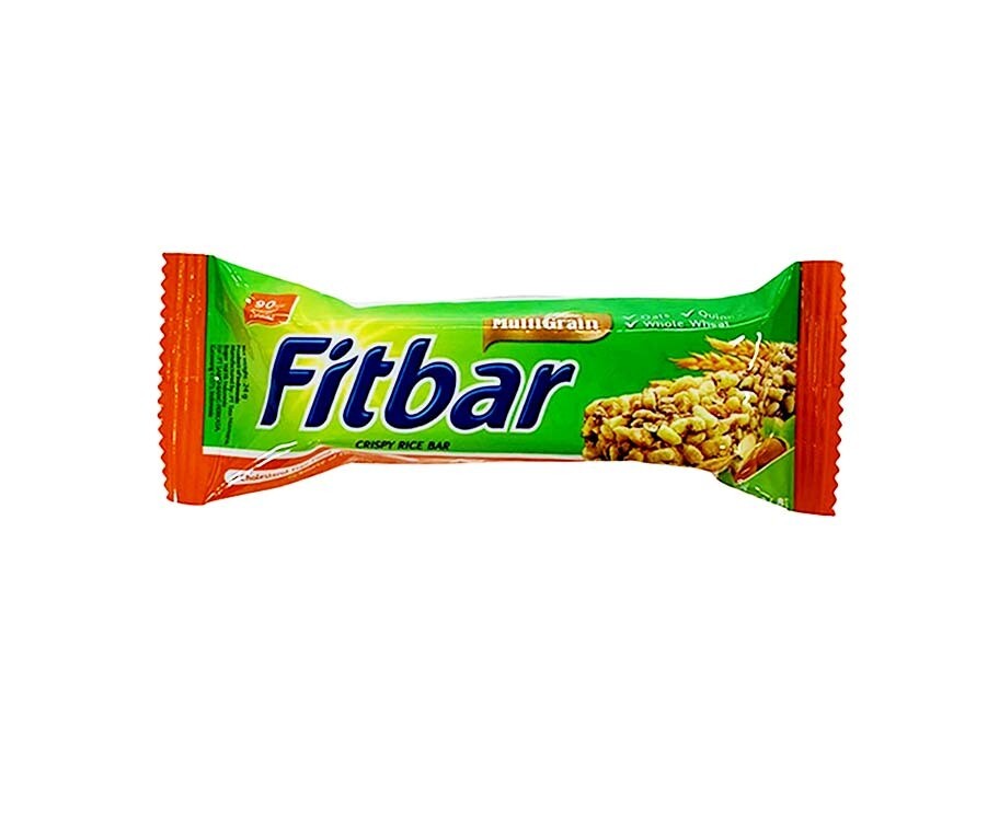 MultiGrain Fitbar Crispy Rice Bar Nuts 24g