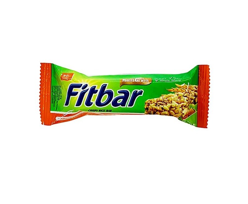 MultiGrain Fitbar Crispy Rice Bar Nuts 24g