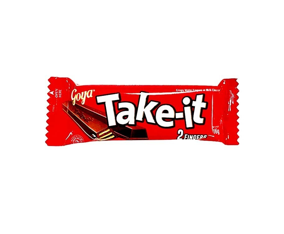 Goya Take-it Crispy Wafer in Milk Chocolate 2 Fingers 16g