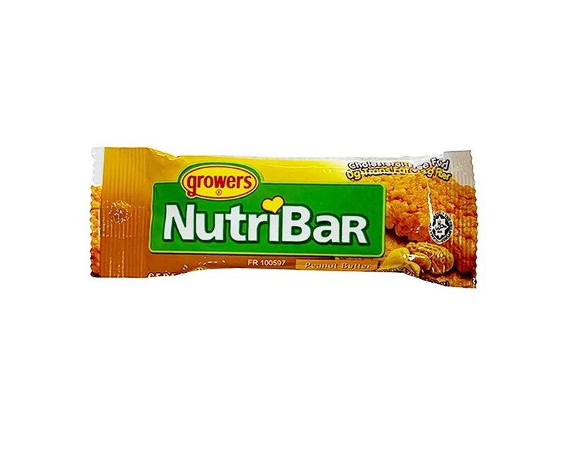 Growers NutriBar Peanut Butter Cereal Bar 30g