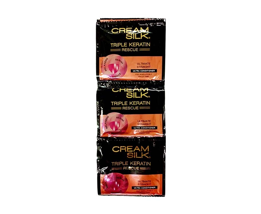 Cream Silk Triple Keratin Rescue Ultimate Straight Ultra Conditioner (6 Packs x 10mL)