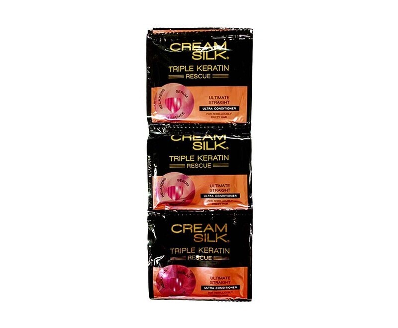Cream Silk Triple Keratin Rescue Ultimate Straight Ultra Conditioner (6 Packs x 10mL)