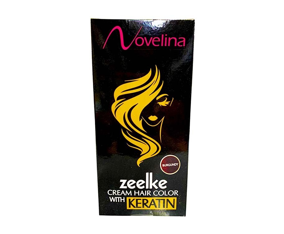 Novelina Zeelke Cream Hair Color with Keratin Burgundy