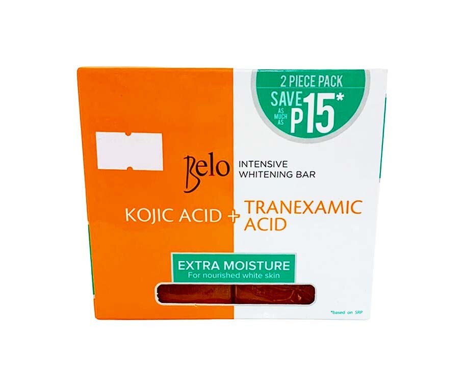 Belo Intensive Whitening Bar Kojic Acid + Tranexamic Acid (2 Packs x 65g)