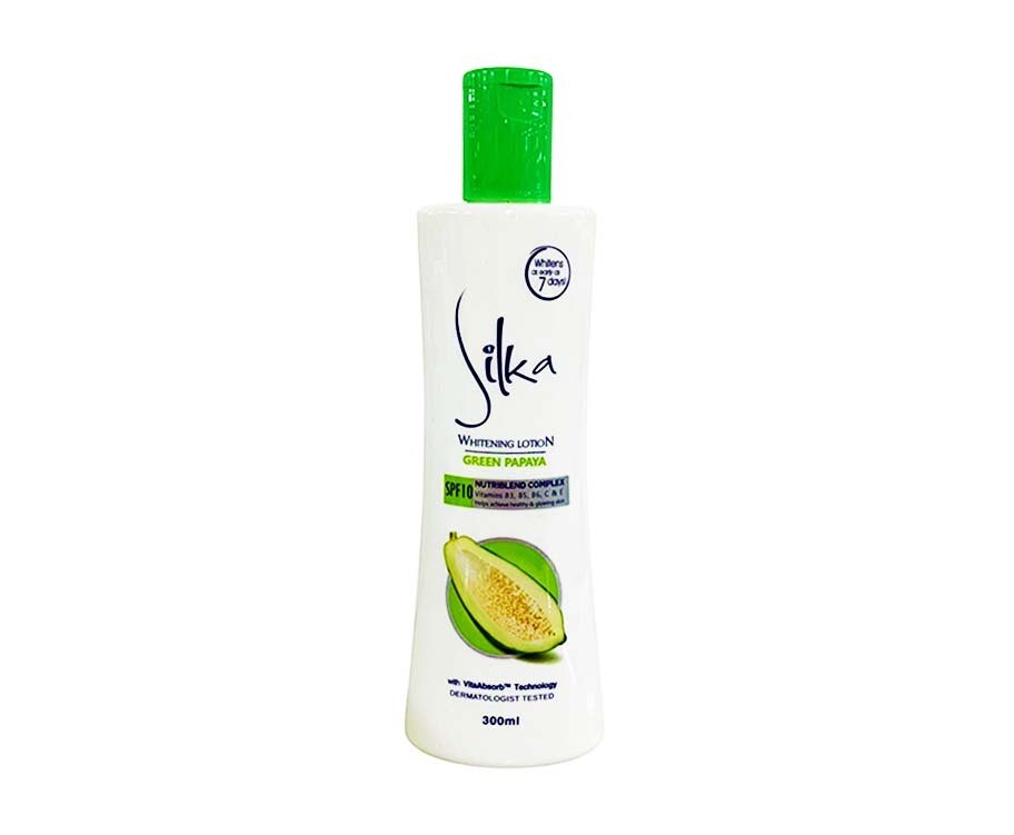 Silka Whitening Lotion Green Papaya SPF10 300mL