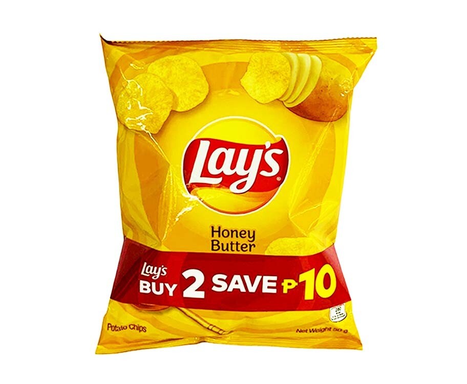 Lay&#39;s Honey Butter Potato Chips (2 Packs x 50g)