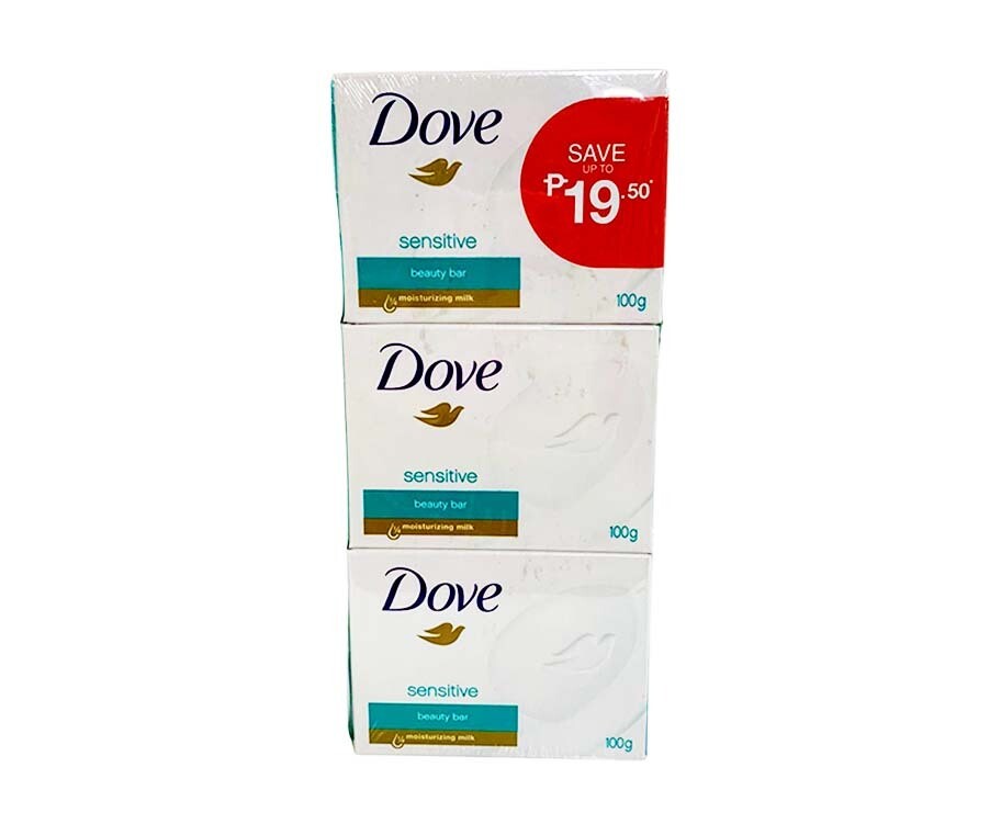 Dove Sensitive Beauty Bar (3 Packs x 90g)