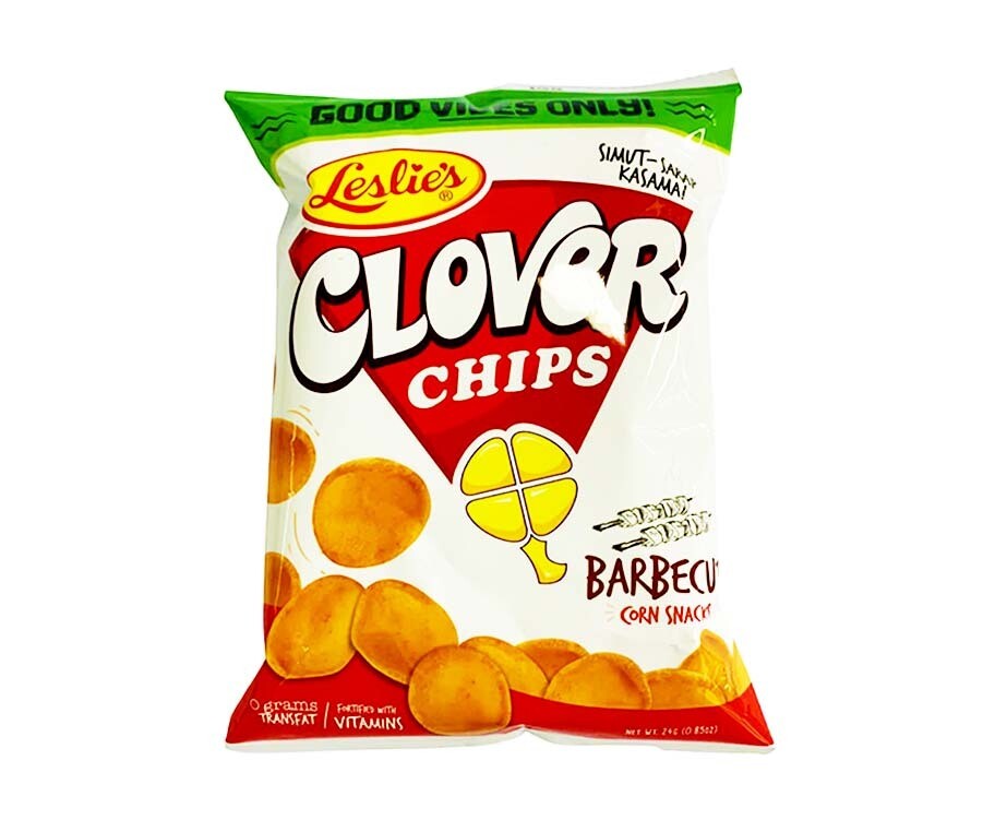 Leslie&#39;s Clover Chips Barbecue Corn Snacks 24g