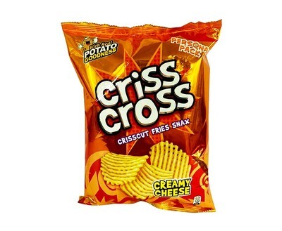 Criss Cross Creamy Cheese Crisscut Fries Snax Personal Pack 65g