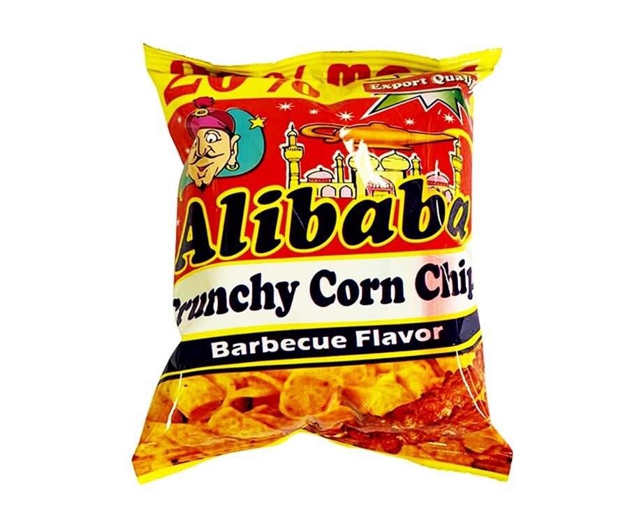 Alibaba Crunchy Corn Chips Barbecue Flavor 30g
