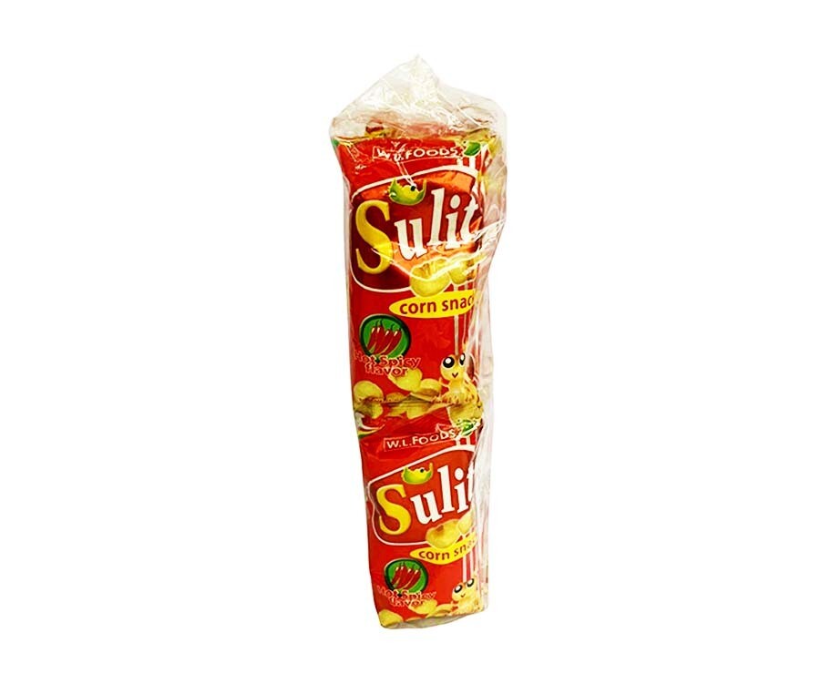 W.L. Foods Sulit Corn Snack Hot Spicy Flavor (10 Packs x 25g)