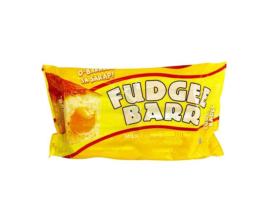 Fudgee Barr Milk Custard Cream Filled Vanilla Cake Bar (10 Packs x 39g) 390g