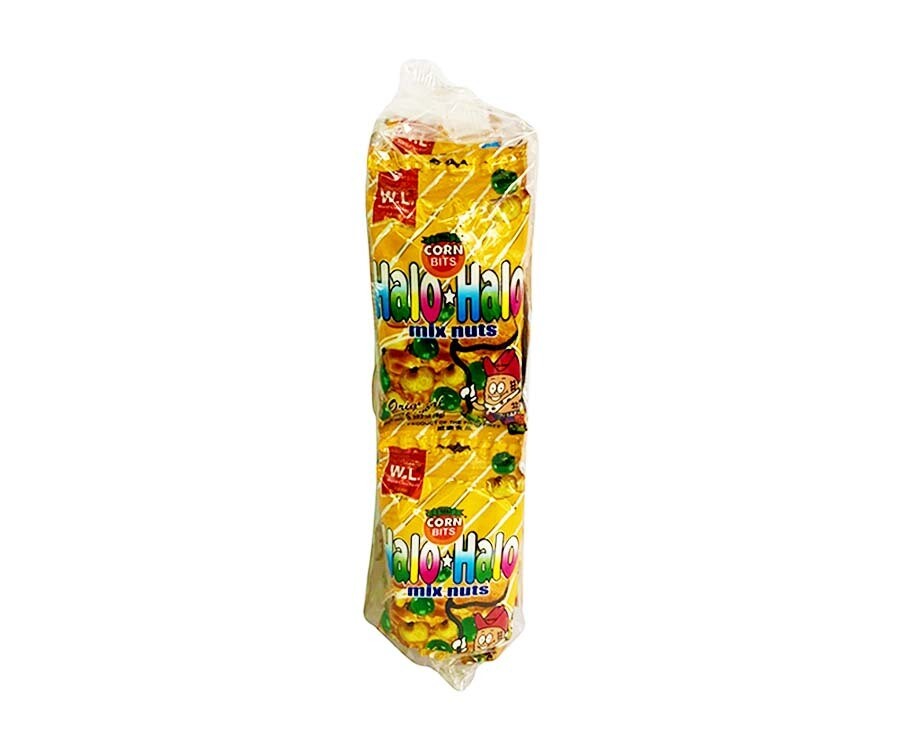 W.L. Foods Corn Bits Halo-Halo Mix Nuts Original (12 Packs x 8g)