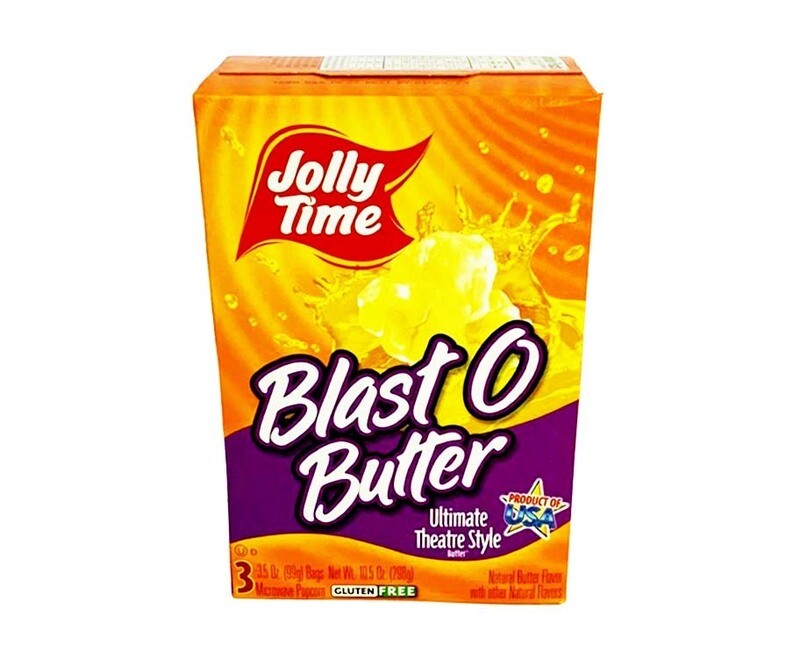 Jolly Time Blast O Butter Ultimate Theatre Style Microwave Popcorn 3 Bags 298g