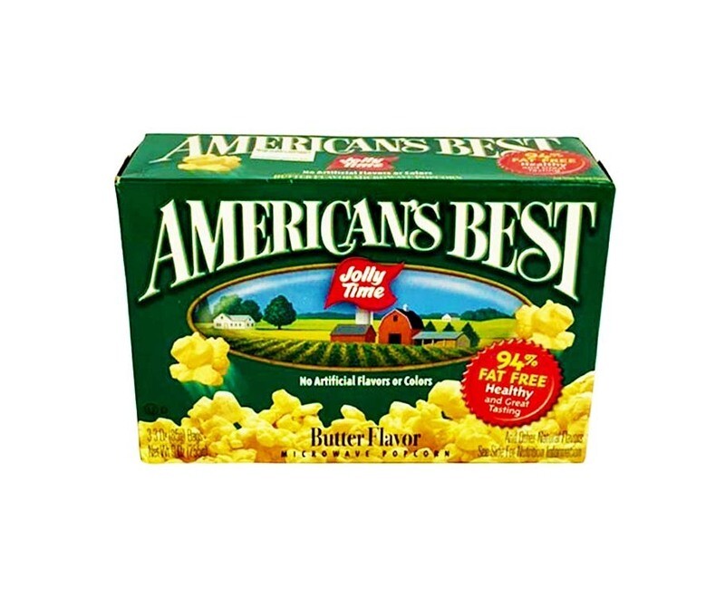 Jolly Time American&#39;s Best Butter Flavor Microwave Popcorn 255g