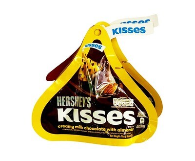 Hershey's Kisses Creamy Milk Chocolate with Almonds (3 Packs x 36g)