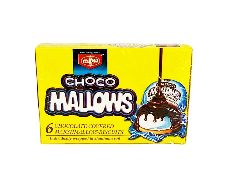 Fibisco Choco Mallows 6 Chocolate Covered Marshmallow-Biscuits 100g