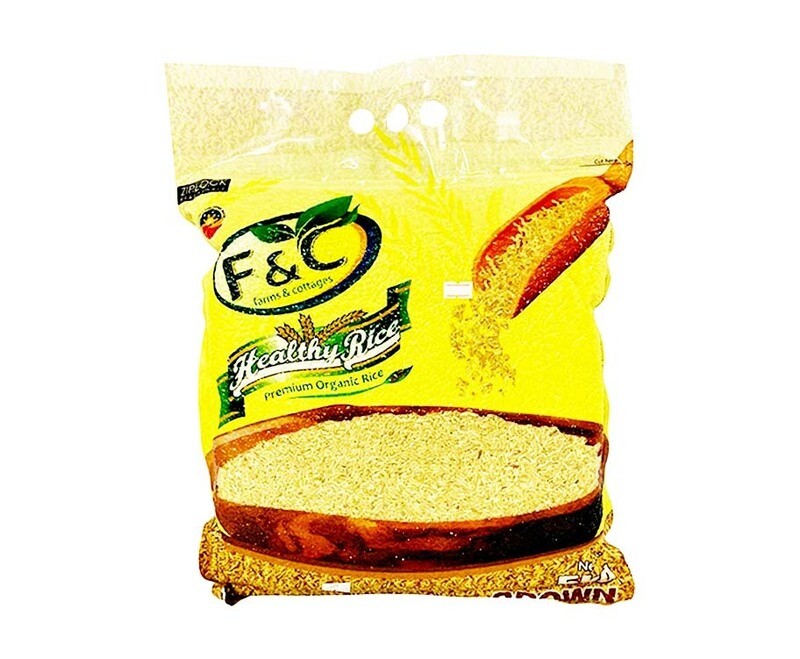 F&amp;C Healthy Rice Premium Organic Rice Brown 5kg