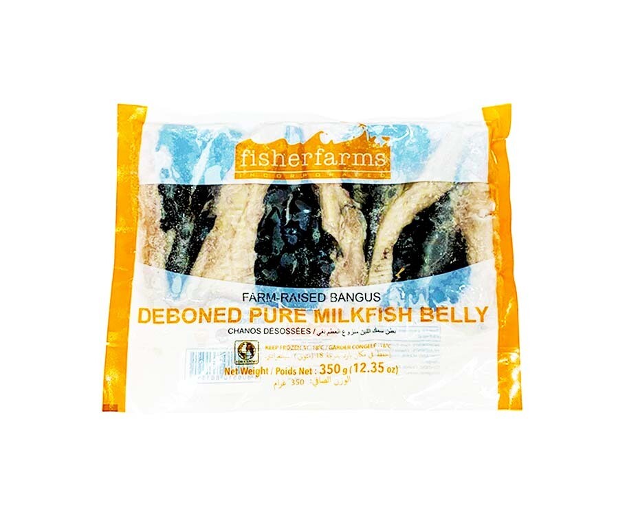 Fisherfarms Farm-Raised Bangus Deboned Pure Milkfish Belly 350g
