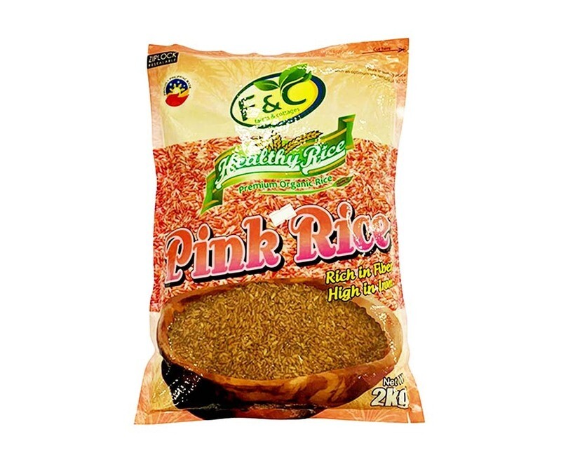 F&amp;C Healthy Rice Premium Organic Rice Pink Rice 2kg