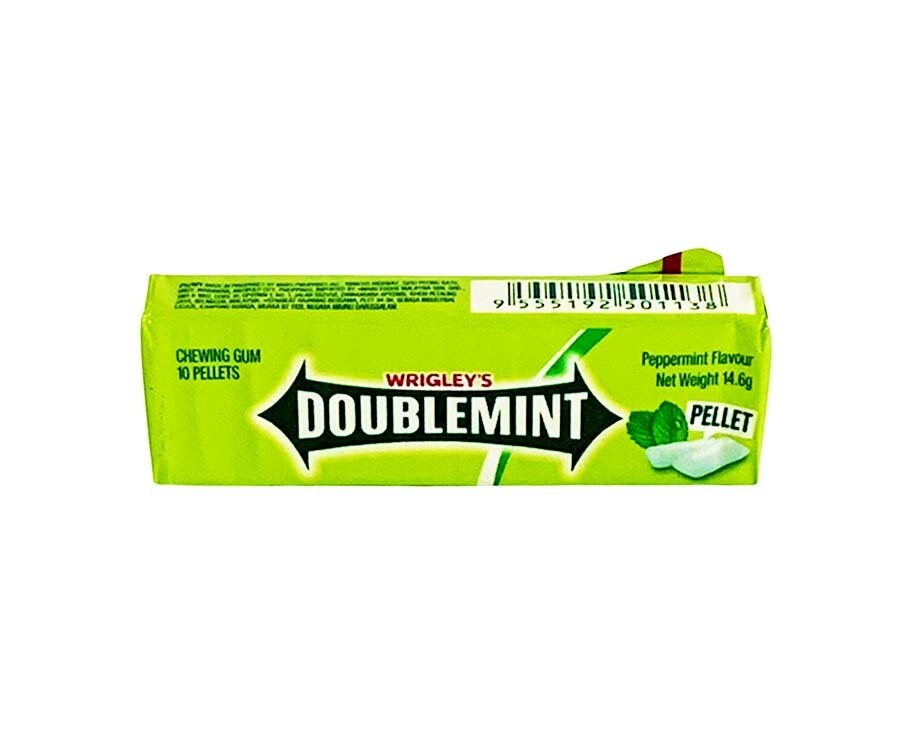 Wrigley's Doublemint Chewing Gum Peppermint Flavor 10 Pellets 14.6g