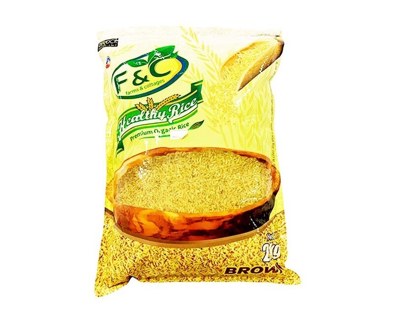 F&amp;C Healthy Rice Premium Organic Rice Brown 2kg