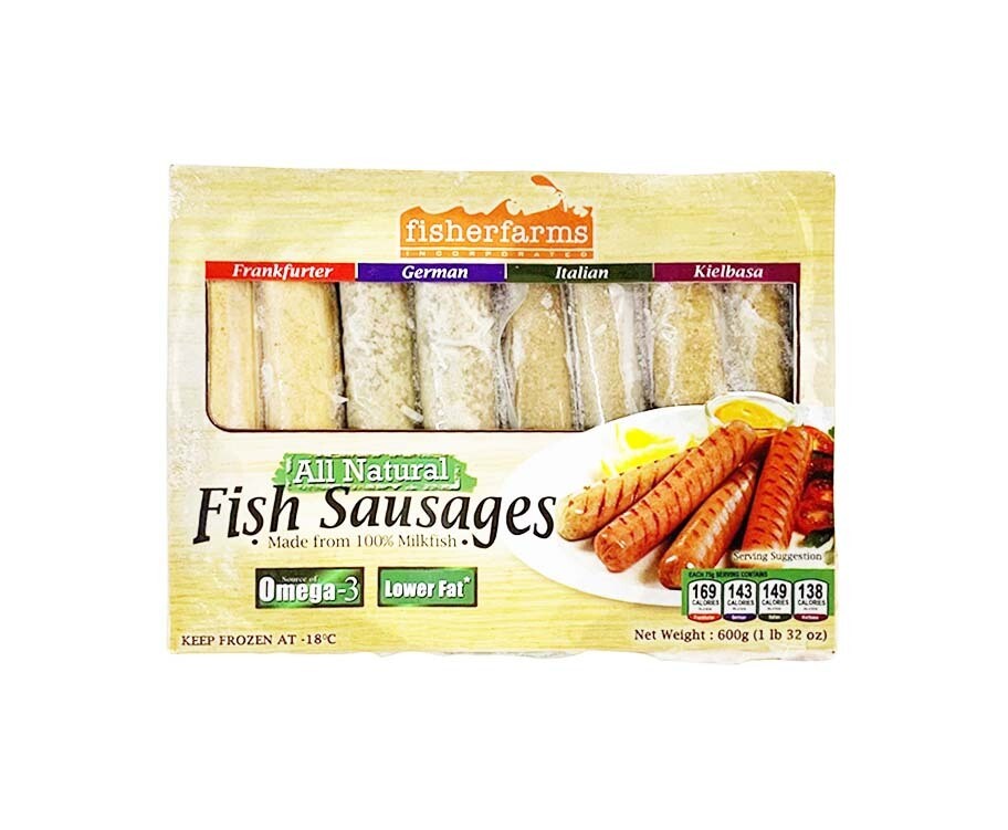 Fisherfarms All Natural Fish Sausages 600g (1lb 32oz)
