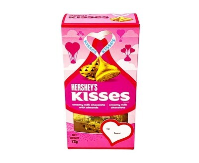 Hershey's Kisses Creamy Milk Chocolate with Almonds | Creamy Milk Chocolate 72g