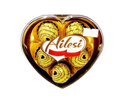 Ailesi Chocolate Heart Shaped 5 Pieces 62.5g