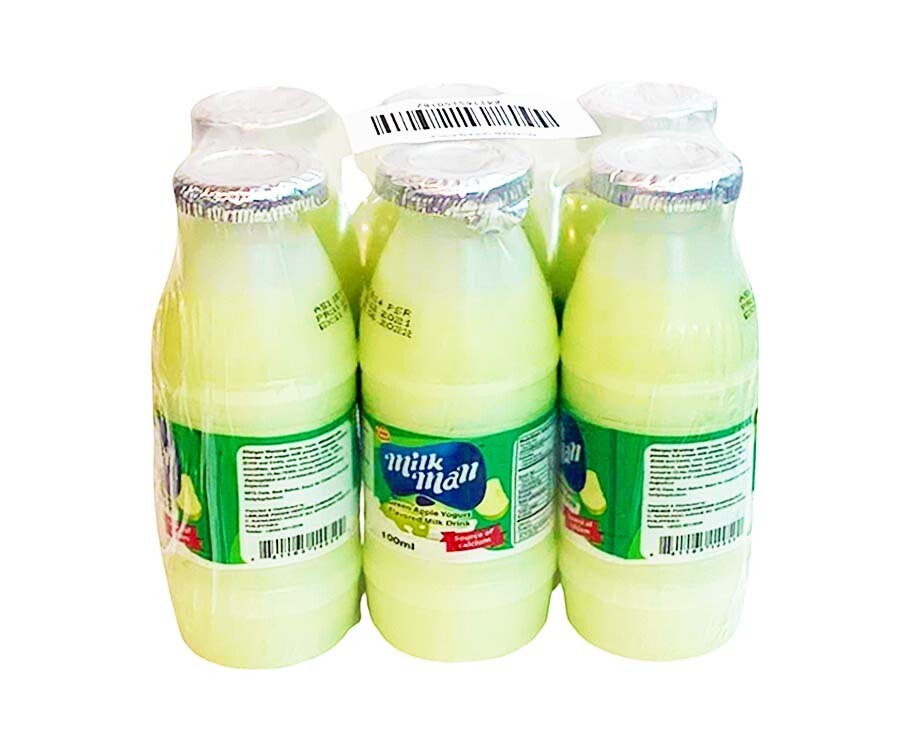 Milk Man Green Apple Milk Drink (6 Packs x 100mL)
