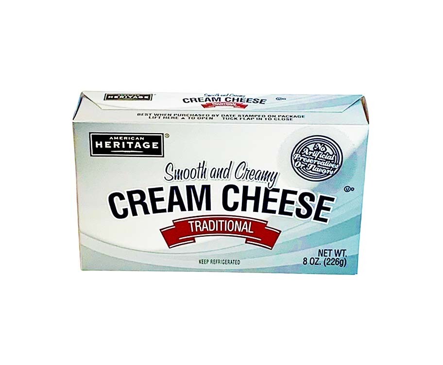 American Heritage Smooth and Creamy Traditional Cream Cheese 8oz (226g)