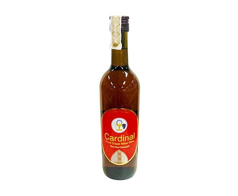 Cardinal Pure Grape Vino Para Consagrar Mass Wine 750mL